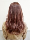 可愛いベリーピンク×ロング波ウェーブ☆