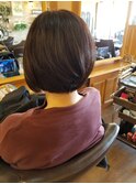 くせ毛　切りっぱなし　ボブ