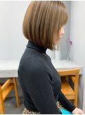 nude仲井【前下がりボブ】【ブリーチなし】【アッシュベージュ】