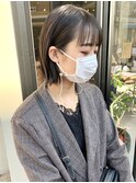 ボブ ロブ アッシュ ベージュ グレージュ 切りっぱなし 担当落合