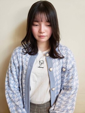 トップヘアー ガーデンヴィラ 安城(Garden Villa) コテ巻きゆるウェーブ/ニュアンスカラー/前髪パーマ