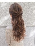 ハーフヘアアレンジ