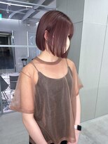 ジェム(GEM)&nbsp;切りっぱなしボブ×ピンクブラウン