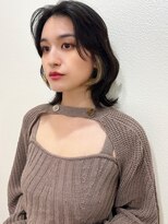 【山田】小顔インナーカラーマッシュレイヤーウルフ