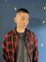 メリケンバーバーショップ トーキョー(MERICAN BARBERSHOP TYO)&nbsp;YS STILE.束感ショート.波巻き.ハイライト.マッシュパーマ74