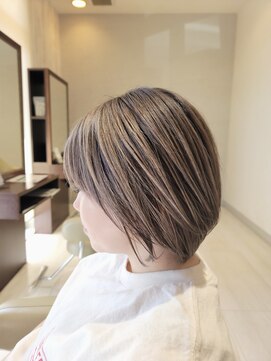 ヘアメイク アリエス 岩切店(HAIR MAKE aries) 【仙台 岩切 利府 多賀城 塩釜】ショートスタイルバレイヤージュ