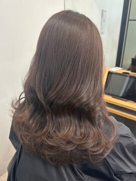 ラックスビーシュルー 亀有店(LUXBE Shuroo) 大人可愛いニュアンスカラーマロンベージュレイヤー