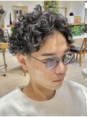 マッシュスパイラル-センター分け-