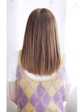 シュシュット(chouchoute) 韓国ボブレイヤーロンググレーベージュ黒髪質改善前髪パーマ/129