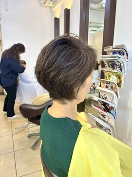 ヘアアーク(HAIR arc) ショートボブ#津田沼#京成津田沼#奏の杜#オリーブグレージュ