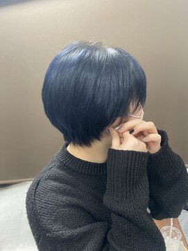 ムク バニラ モカ ラテ(MUKU vanilla/moca/ratte) ショート ネイビーカラー