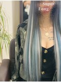 スカイブルー×ホワイトシルバー