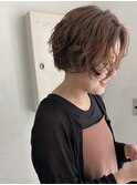 ショートボブ 似合わせニュアンスパーマ レイヤーカット 横浜