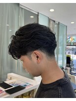 エアー 銀座タワー(AIR)&nbsp;ニュアンスパーマスタイル/刈り上げ/ツーブロック/黒髪