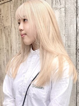 シャロン(SHARON) 【SHARON】レイヤーカット×ブロンドヘア