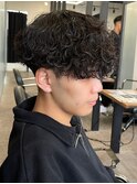 マッシュスパイラルパーマツイストスパイラル波巻きメンズ