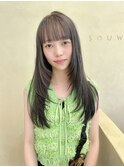 【snuw mina】レイヤーカット/透明感カラー/伏見/ワインレッド