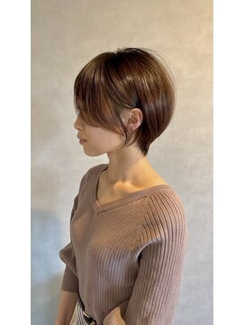 ハイク(HYKE) 髪質改善ショートボブ/白髪ボカシハイライト/