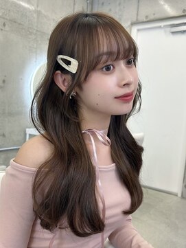 エヌアイ オモテサンドウ(ni omotesando) ☆盛れるお顔まわりカット 前髪 ベージュカラー☆