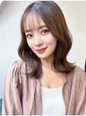オンブレグレージュベージュくびれミディ大人美人