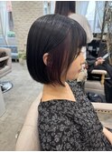インナーカラーボブ