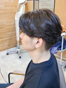 ヒート トウキョウ 目黒店(HEAT TOKYO) センターパートニュアンスパーマメンズ目黒