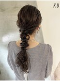 三つ編み編みおろし