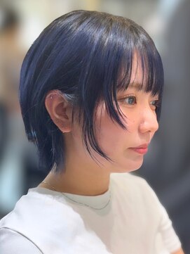 ワン バイ ジエクト(One by The Ect) 似合わせショートボブ◇ブルーカラー・フェイスレイヤー
