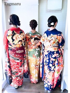 タグマル 団体予約可能！振袖着付けヘアセット☆