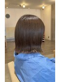切りっぱなしボブ