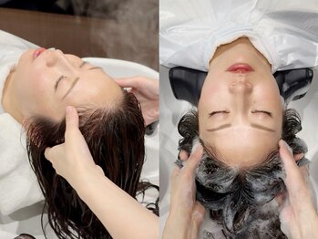 アディクト ヘアメイク(ADDICT Hair Make)の写真/深呼吸したくなる癒しのヘッドスパで美髪習慣を。頭皮環境を整え、髪の芯から美しく☆日頃の疲れもスッキリ