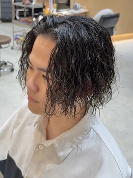 グッドタイムエフティフィフス 横浜西口(GoodTimes ft.fifth) 横浜ミディアムヘアメンズボブニュアンスサーフカール30代40代◇