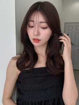 ソヨン 栄2号店(SOYON) 前髪/大人ガーリー/小顔/似合わせカット/黒髪/オリーブグレー