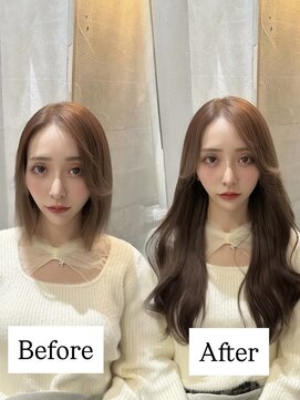 エクステ×韓国ヘア