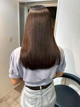  fit stand 千葉/ショートボブ/カット/パーマ/ダブルカラー/トリートメント/縮毛矯正 イメチェン/ピンクベージュ/アンブレラカラー[千葉]