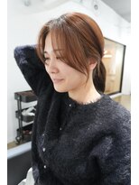 ミヨン 京都烏丸店(miyon)&nbsp;【miyon】韓国レイヤーカット×暗髪カラー×髪質改善