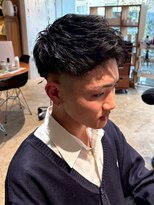 ナチュラル ヘアーデザイニング(Natural hair designing) メンズヘア/フェードカット/アップバングマッシュ/束感ショート