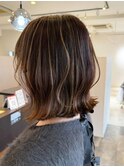 シークレットハイライトボブ【小倉北区神岳】