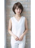 石田ゆりこさん風ボブ・神戸ボブ・神戸ショートボブ・白髪ぼかし