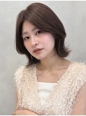 外ハネボブレイヤーカット前髪くびれヘア美髪似合わせカット