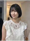切りっぱなしボブ 内巻きver.