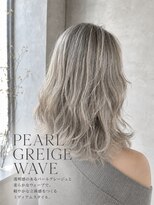 ヘアセラヴィ 雨ヶ谷(hair C'est La Vie)&nbsp;パールグレージュウェーブ