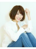 ひし形ショートボブ