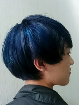 トムキャット(TOM CAT) 【新宿TOMCAT】メンズマッシュ ネイビー×ブルー