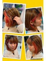 ヘアースタジオエル&nbsp;インナーカラー  レッド・ハイライト