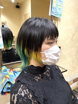 サムブリッジ(SOMEBRIDGE) ☆★ 裾カラー 二色 × ウルフヘア ★☆(SOMEBRIDGE 亀有)