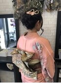 お宮参り用ヘアセット