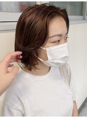 ショコラベージュ/ボブルフ/カール/ベビーバング【梅田/茶屋町】