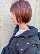 モリオ フロム ロンドン 大宮2号店(morio from London)&nbsp;【なかじま ひびき】バレイヤージュ×ミニボブ