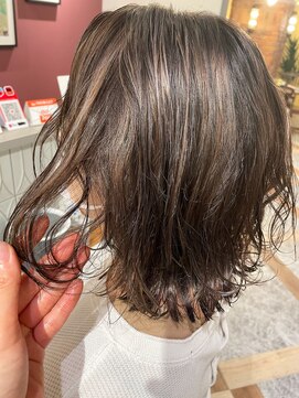 ムーン(moon) 2月#ミディアムヘア#ショコラベージュ#ボブルフ#魅力倍増カール